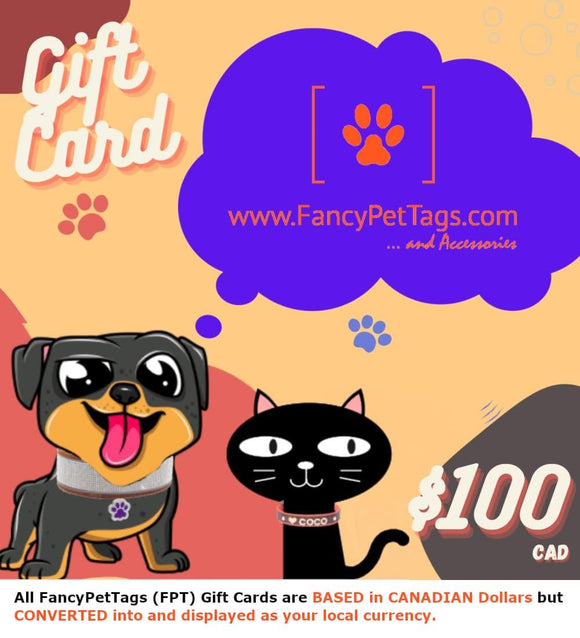 FancyPetTags (FPT) Gift Cards - 1: FancyPetTags.com