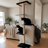 72 inches Wall Mounted Cat Tower - Perfect for small spaces - FancyPetTags.com