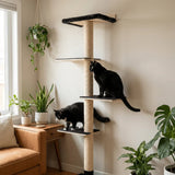 72 inches Wall Mounted Cat Tower - Perfect for small spaces - FancyPetTags.com