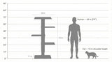 72 inches Wall Mounted Cat Tower - Perfect for small spaces - FancyPetTags.com