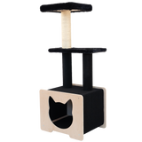 Niche Refuge - Arbre à chat de luxe à 3 niveaux