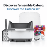 Cateco Odour-Eliminating Litter box - Complete Starter Kit - 2: FancyPetTags.com