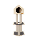 condo-hideout-2-level-deluxe-cat-tree-2993764 - FancyPetTags.com