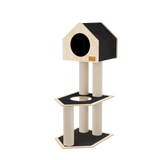 condo-hideout-2-level-deluxe-cat-tree-7055686 - FancyPetTags.com