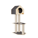 condo-hideout-2-level-deluxe-cat-tree-7590014 - FancyPetTags.com