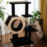 hexagon-house-4-level-cat-tree-6234412 - FancyPetTags.com