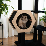 hexagon-house-4-level-cat-tree-8440374 - FancyPetTags.com