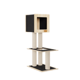 hut-hideout-2-level-deluxe-cat-tree-5531500 - FancyPetTags.com