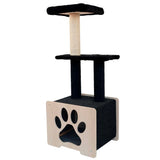 hut-hideout-deluxe-3-level-cat-tree-5812294 - FancyPetTags.com