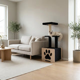 hut-hideout-deluxe-3-level-cat-tree-7090430 - FancyPetTags.com