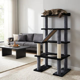 maine-coon-65-cat-tower-5-level-cat-tree-9901061 - FancyPetTags.com
