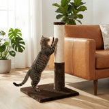 noba-classic-28-scratching-post-brown-faux-fur-1840163 - FancyPetTags.com