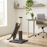 noba-classic-28-scratching-post-grey-faux-fur-1568627 - FancyPetTags.com
