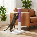 noba-classic-28-scratching-post-white-faux-fur-6656386 - FancyPetTags.com