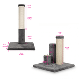 Noba Evolution - 4 in 1 Scratching post - Black Faux Fur - FancyPetTags.com