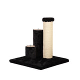 Noba Evolution - 4 in 1 Scratching post - Black Faux Fur - FancyPetTags.com