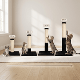 Noba Evolution - 4 in 1 Scratching post - Black Faux Fur - FancyPetTags.com
