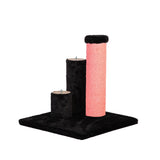 Noba Evolution - 4 in 1 Scratching post - Black Faux Fur - FancyPetTags.com
