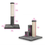 noba-evolution-4-in-1-scratching-post-white-faux-fur-3668121 - FancyPetTags.com