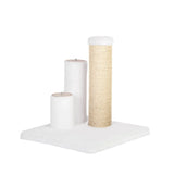 noba-evolution-4-in-1-scratching-post-white-faux-fur-5012844 - FancyPetTags.com
