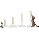 noba-evolution-4-in-1-scratching-post-white-faux-fur-5465978 - FancyPetTags.com