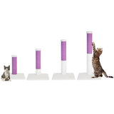 noba-evolution-4-in-1-scratching-post-white-faux-fur-7848268 - FancyPetTags.com