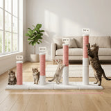 noba-evolution-4-in-1-scratching-post-white-faux-fur-9178065 - FancyPetTags.com
