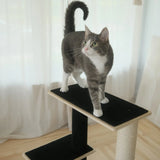 noba-modern-plywood-2-level-cat-tree-5396263 - FancyPetTags.com