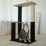 noba-modern-plywood-2-level-cat-tree-6763470 - FancyPetTags.com