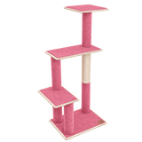 Noba Modern Plywood 3-Level Cat Tree | Pink | FancyPetTags.com
