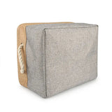 Personalised Pet Toy Basket | Custom Name Canvas Storage Basket for Dogs & Cats - 20: FancyPetTags.com