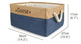 Personalised Pet Toy Basket | Custom Name Canvas Storage Basket for Dogs & Cats - 17: FancyPetTags.com