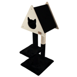 teepee-hideout-deluxe-2-level-cat-tree-2522170 - FancyPetTags.com