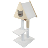 teepee-hideout-deluxe-2-level-cat-tree-9236240 - FancyPetTags.com
