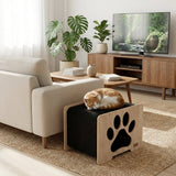 The Hut Scratchable Cat Hideout - FancyPetTags.com
