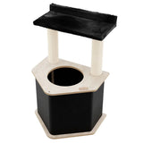 the-lodge-hideout-2-level-cat-tree-7230945 - FancyPetTags.com