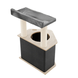 the-lodge-hideout-2-level-cat-tree-8792873 - FancyPetTags.com