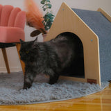 The Noba Cottage Scratchable Cat House - FancyPetTags.com