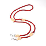 Trend Setting Hemp Rope Genuine Leather Leash - 13: FancyPetTags.com