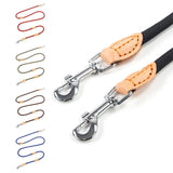 Trend Setting Hemp Rope Genuine Leather Leash - 1: FancyPetTags.com