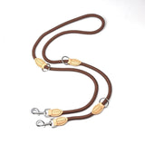 Trend Setting Hemp Rope Genuine Leather Leash - 12: FancyPetTags.com