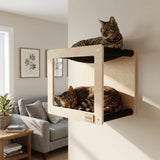 wall-mounted-double-hammock-cat-hidedout-6172033 - FancyPetTags.com