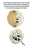 woven-silvervine-gall-fruit-ball-7302912 - FancyPetTags.com