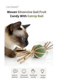 woven-silvervine-gall-fruit-candy-with-catnip-ball-7281377 - FancyPetTags.com