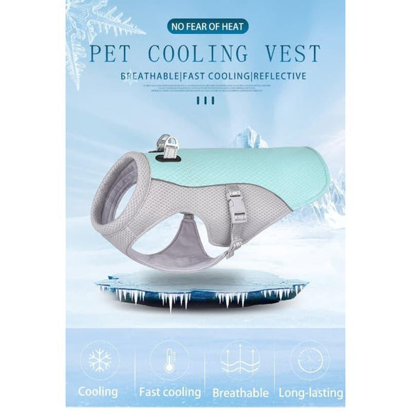 Artic Pet Cooling Back Clip Vest Harness - 1: FancyPetTags.com