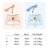 Back Clip Angel Wings Harness Leash Combo - 10: FancyPetTags.com