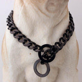 Beautiful 15mm Curb Chain Dog Collar - FancyPetTags.com