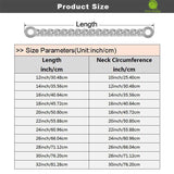 Beautiful 15mm Curb Chain Dog Collar - FancyPetTags.com