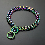 Beautiful 15mm Curb Chain Dog Collar - FancyPetTags.com