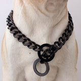 Beautiful 15mm Curb Chain Dog Collar - FancyPetTags.com